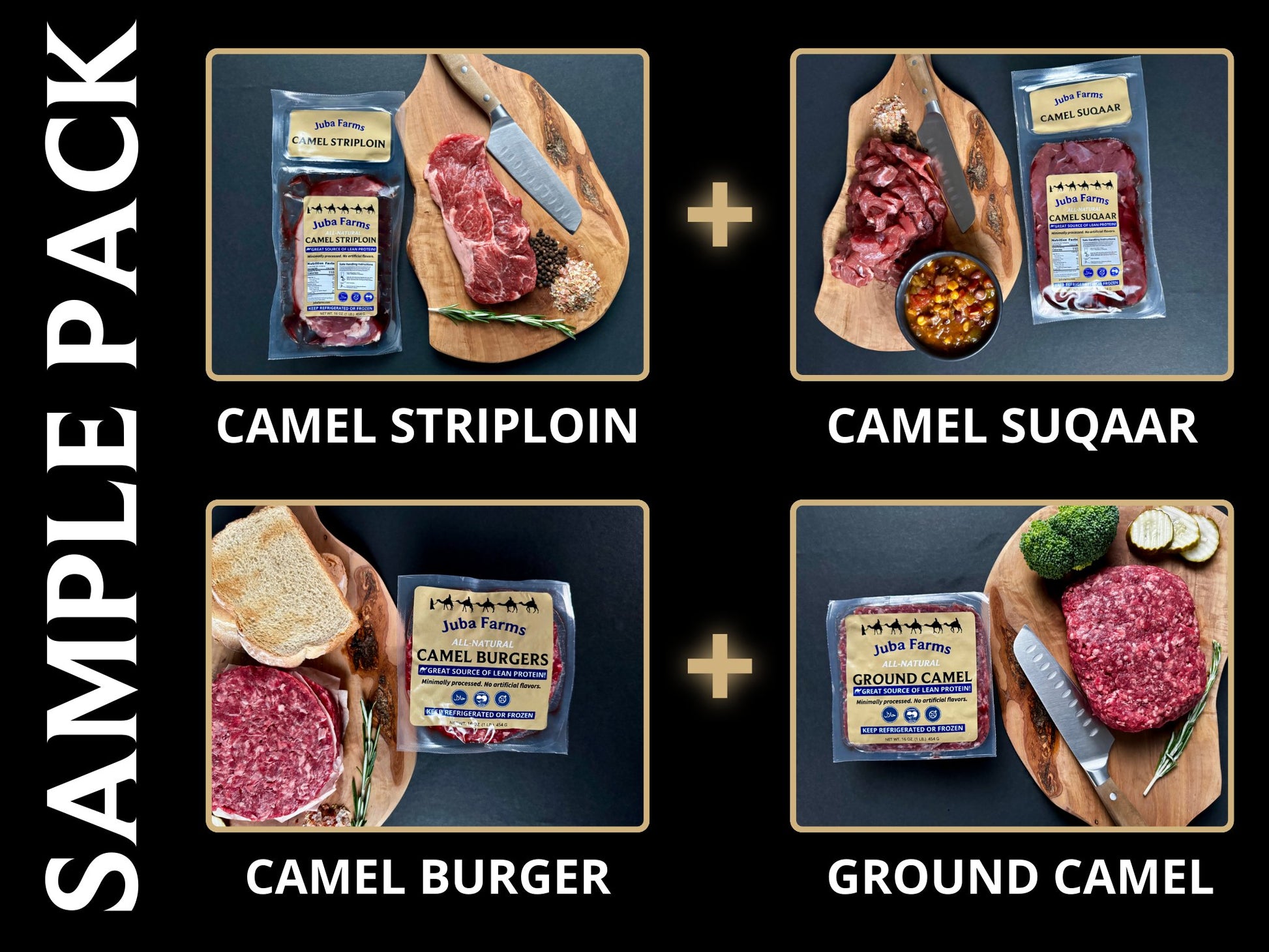 Camel Meat Sample Pack - Juba Farms