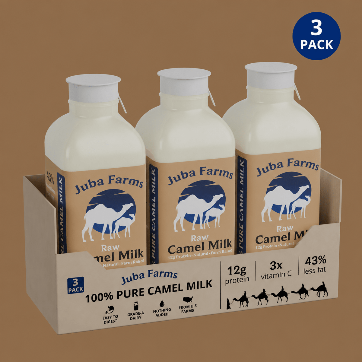Raw Camel Milk (16 oz) *Missouri Only - Juba Farms